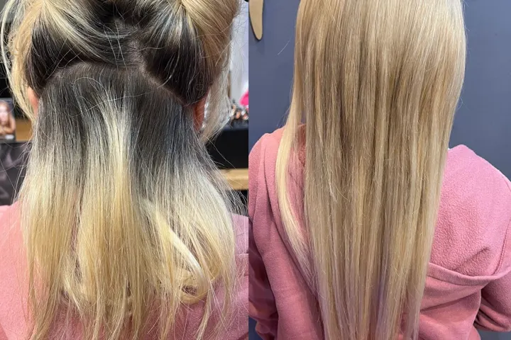 Metamorfoza blond: porównanie przed i po